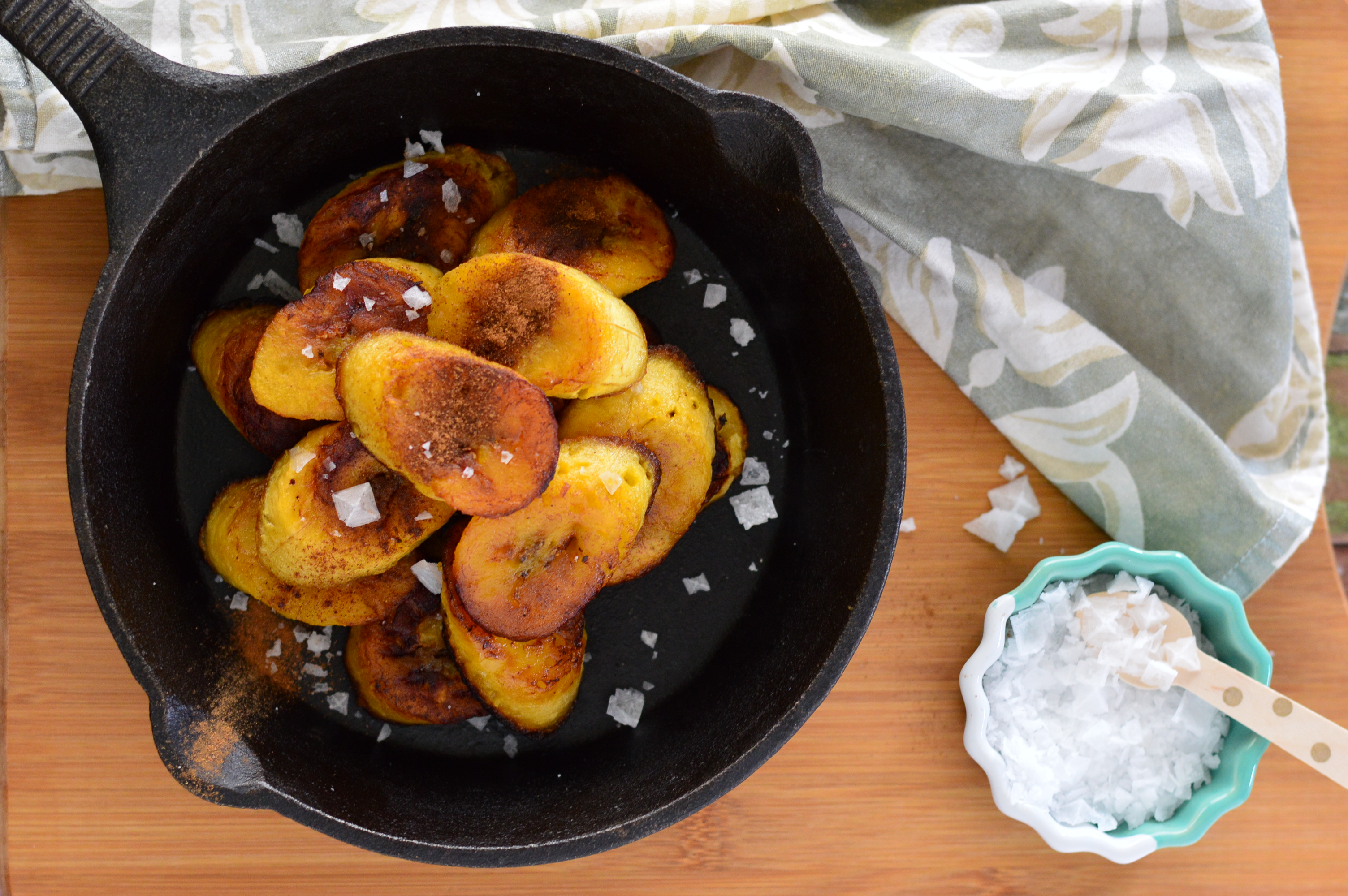 Sweet Fried Plantains with Sea Salt & Cinnamon ~ Real Food with Dana