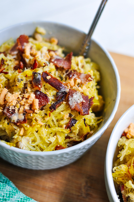 Guest Post: Chicken, Bacon & Ranch Spaghetti Squash Casserole by Ana ...