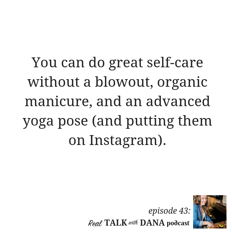 43 | the Self-Care Epidemic & Your Stress Bucket - Dana Monsees Nutrition